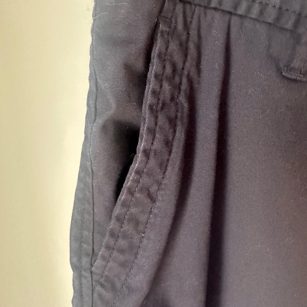 EUC TALBOTS Black Relaxed Chino Shorts Sz 12. No flaws, just too big for me. - Picture 3 of 10